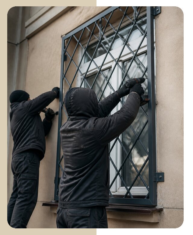 Установка антивандальных решеток на окна в Кызыле